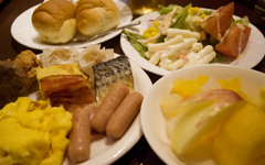 朝食バイキング